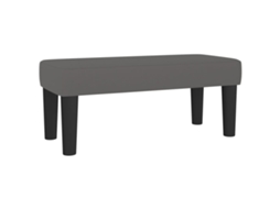 Bench, Benches Vidaxl Cinzeto Couro Artificial (70 X 30 X 30 Cm)
