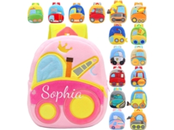 Mochila Infantil Personalizada Genérica, Mini Para Pré-escolares De 1 5 Anos, Design De Escavadeira, Meninos