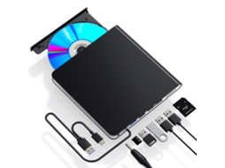 Dvd rw Multifunções 7 em 1, Leitura e Gravação de Dvd, Cd, Vcd, ZYBLSSBB