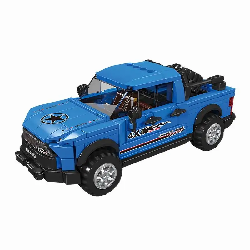 Conjunto De Blocos De Montar Da Série City Mini Car Com 465 Peças (465 Peças)