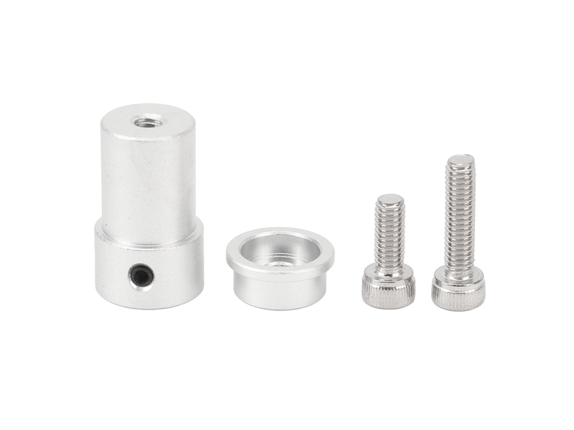 Mali conector Universal de Eixo de Motor em Liga de Alumínio para Roda Omnidirecional 4mm