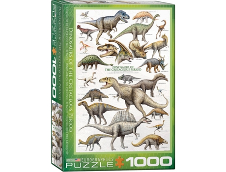 Puzzle 2D  Dinosaurs of the Cretaceous Period 1000 pcs (1000 peças)