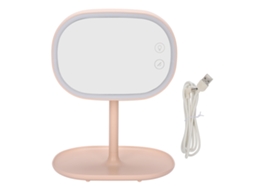 Lâmpada de Mesa com Espelho de Maquiagem Led Portátil com Carregamento Usb para Quarto e Dormitório | S/MARCA