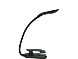 Luz De Leitura Led Recarregável Via Usb Com Clipe, Design Flexível Em Abs, Portátil Para Viagens E Uso Com Teclado, Luz