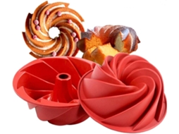 Kit 2 Assadeira Silicone Redonda Antiaderente 23cm Com Furo Central Para Forno Air Fryer, Resisten Gokoco