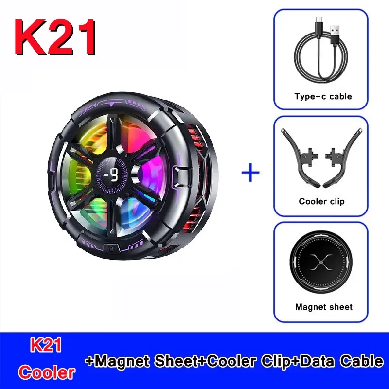 Cooler MDUG com 2 Ventiladores, para iPhone, Android, Jogos Pubg