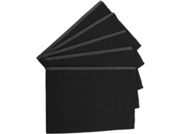 Pacote Com 125 Tapetes Descartáveis Para Mesa De Manicure, Almofada Preta Absorvente