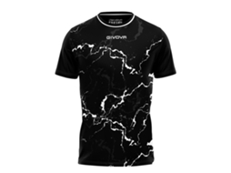 Camisa de futebol masculina Givova Graphite Interlock, tamanho XL