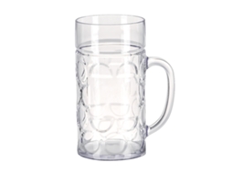 Caneca de Cerveja de Plástico Inquebrável, Copo Resistente para Bar, Clube, Festa Ou Bebida Gelada AQUAFORGE