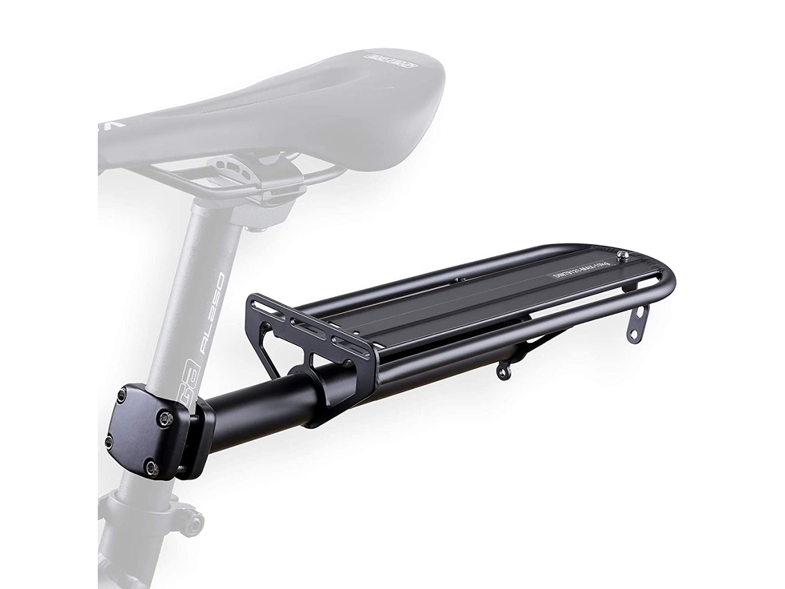 Prateleira Traseira Para Carga Em Poste De Assento Bicicleta Mountain Bike Fat Bike Aço Alumínio 10kg