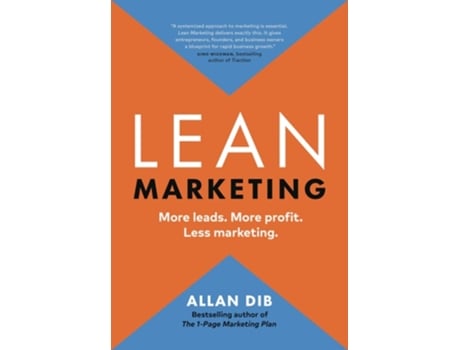 Livro Lean Marketing de Allan Dib (Inglês - Capa Dura)