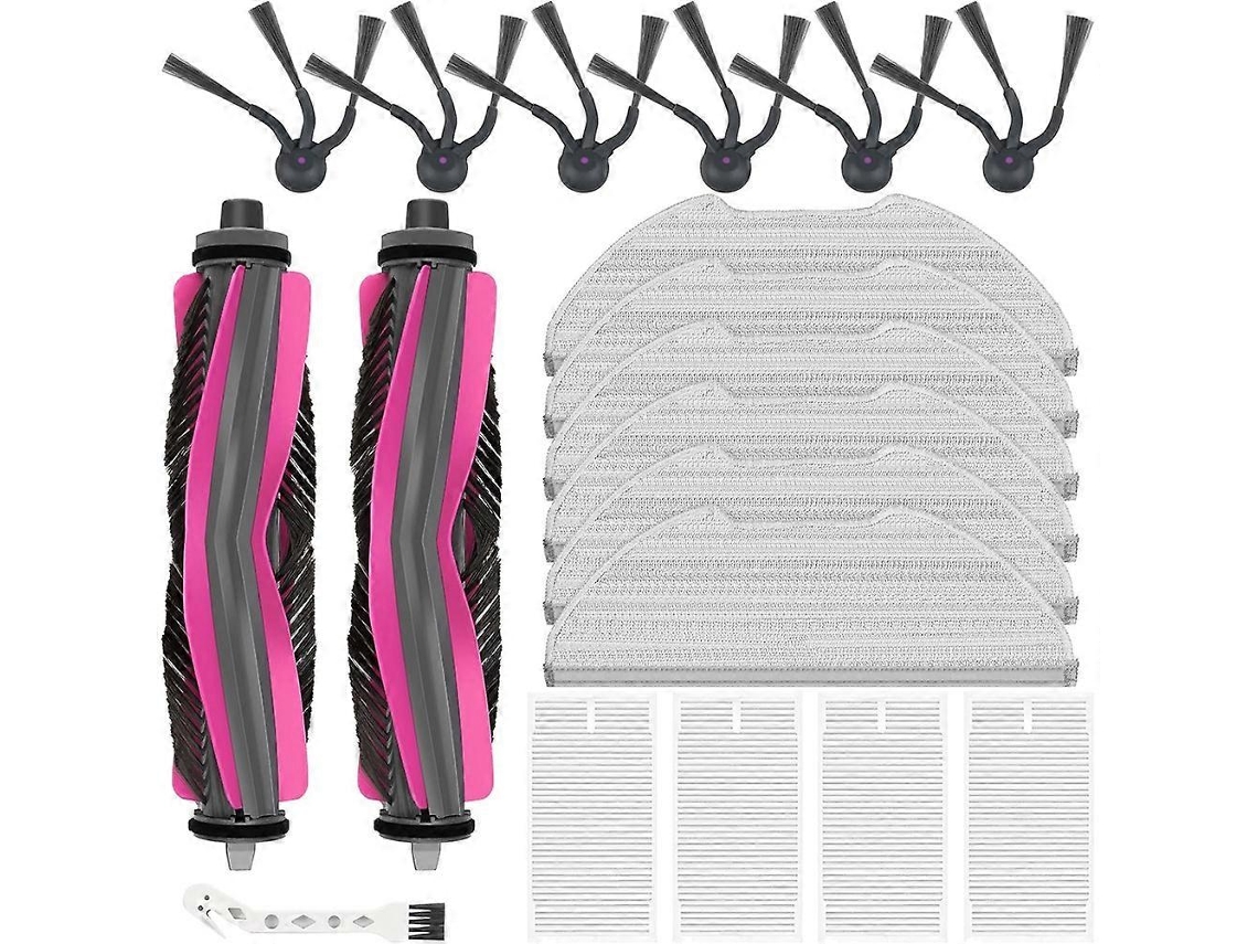 Para Aspirador Eureka E20 Evo Plus (não Serve Para E20 Plus): 2 Escovas Principais, 4 Filtros Hepa, 6 Panos De Limpeza, 6 Escovas Laterais, 1 E_ptg