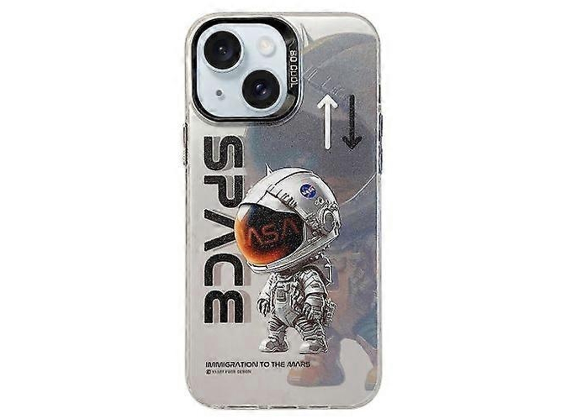 Capa De Celular Em Policarbonato Com Estampa De Astronauta Para Iphone 15