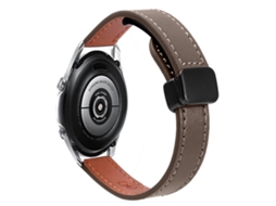 Pulseira De Relógio Em Couro De Microfibra Com Fecho Magnético Fino De 22 Mm