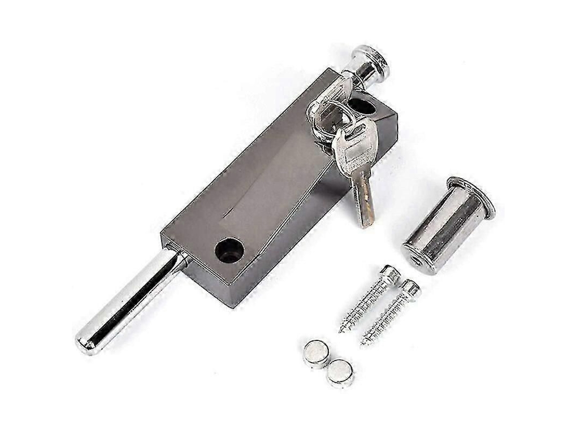 Conjunto de Fechadura Universal para Porta Fechadura de Garagem/portão com 2 Chaves TAISHENGDA (preto)
