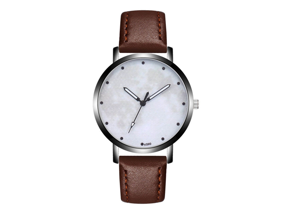 Reloj De Hombre Zhoulianfa De Cuero Artificial De Cuarzo Pulsera Moda (café Oscuro)