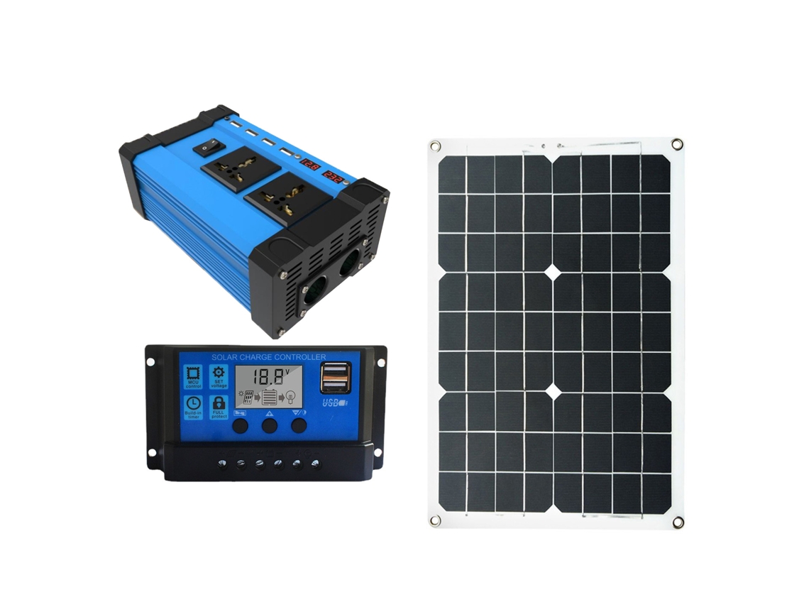 Kit De Geração De Energia Solar Laxiscreed De 500w Com Inversor E Controlador De Carga