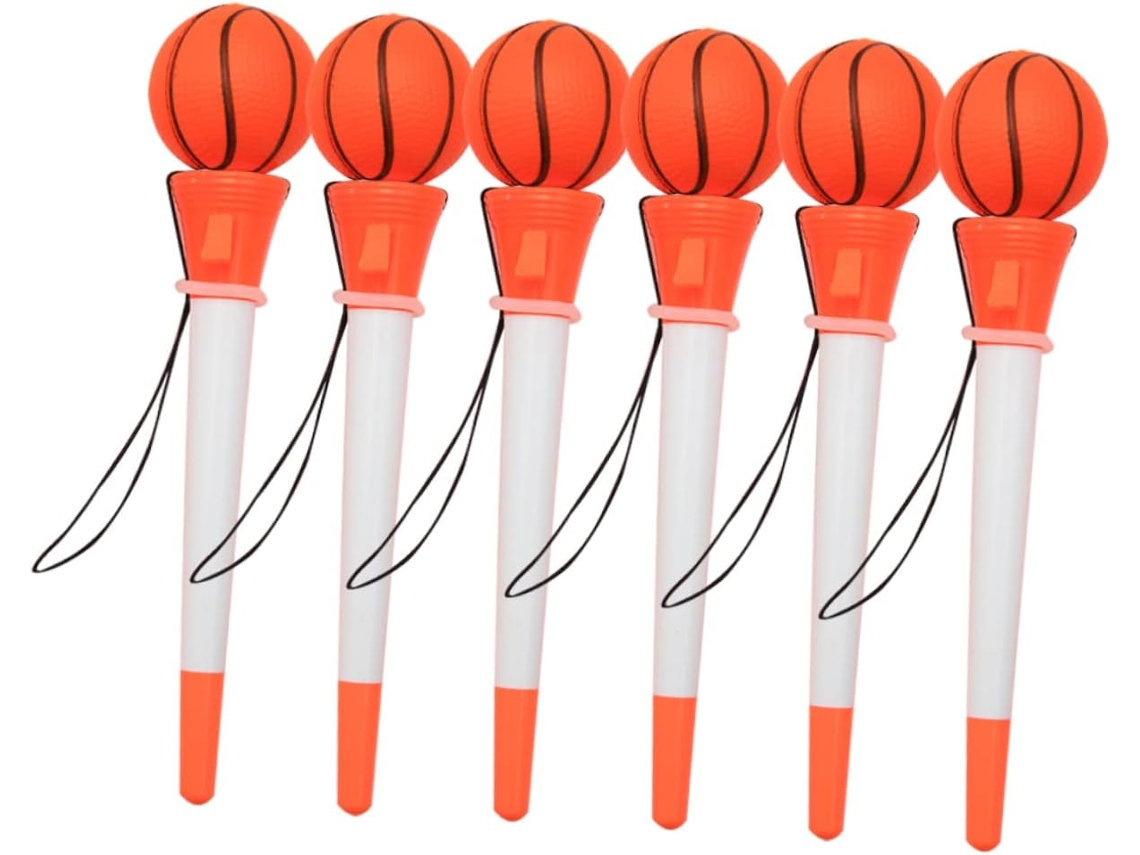 Conjunto De 6 Canetas Esferográficas Com Tema Basquete, Instrumentos