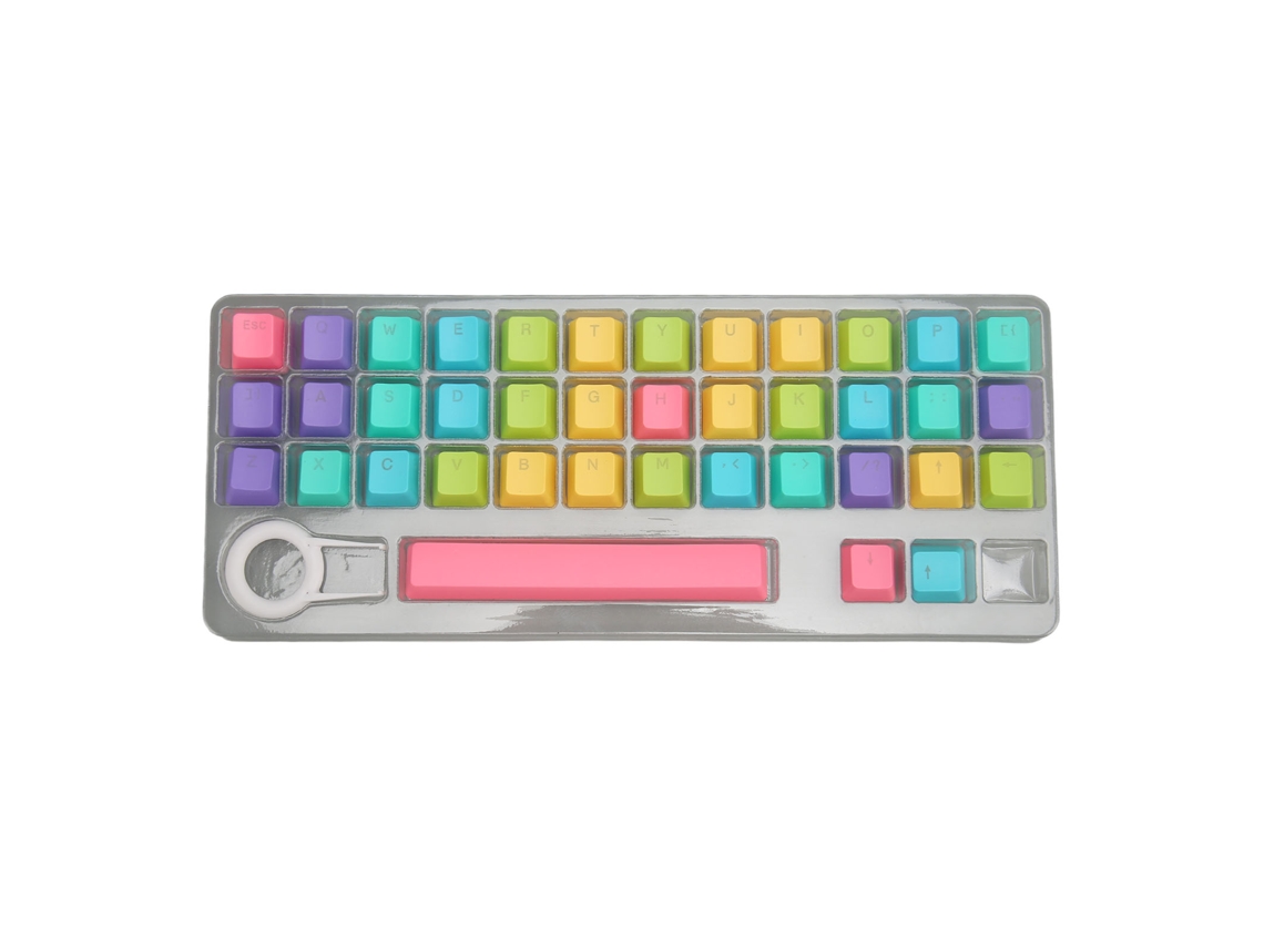 39 teclas mecânicas retroiluminadas de PBT DIY com asa para teclado mecânico | S/MARCA