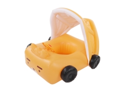 Flutuador Urso Amarelo com Toldo para Crianças Piscina