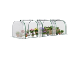 Vaso Vertical de Madeira com 3 Vasos removíveis 60x16x80cm BTFORUS