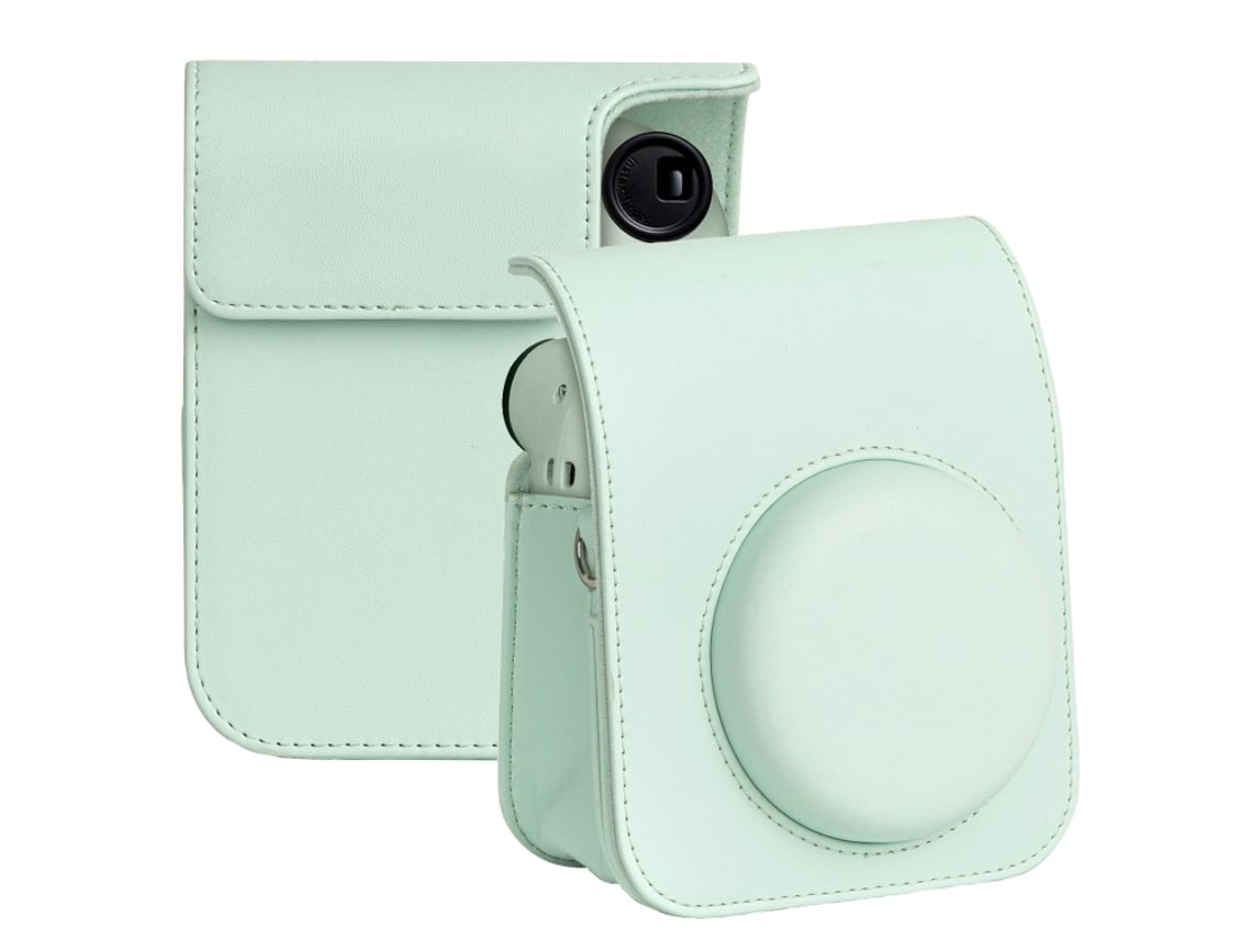 Bolsa De Couro Para Câmera Fujifilm Instax Mini 12 Com Alça.-aquaforge