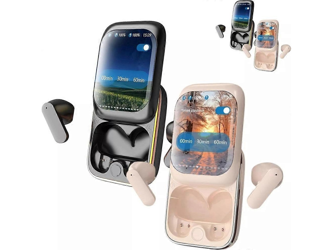 Fones De Ouvido Inteligentes Com Tela Sensível Ao Toque Colorida E Controle Deslizante 2024 Novos Modos De Música/jogo Ly Ebike