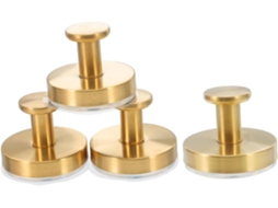Conjunto De 4 Ganchos De Parede Com Ventosa Em Aço Inoxidável, Sem Necessidade De Furar.