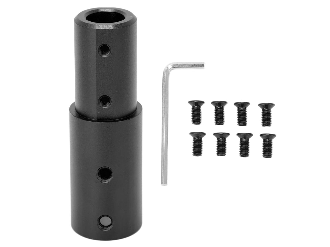 Extensor de Manillar Tubo de Alumínio para M365 1s Pro Pro 2 Essential Lite Negro com Polea S/MARCA