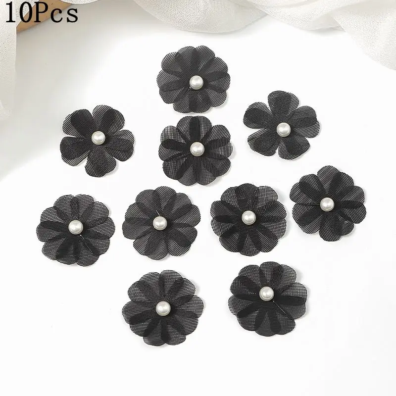 (g) Cabeça De Flor Artificial Preta De Seda, Adequada Para Casa, Casamentos E Festas.