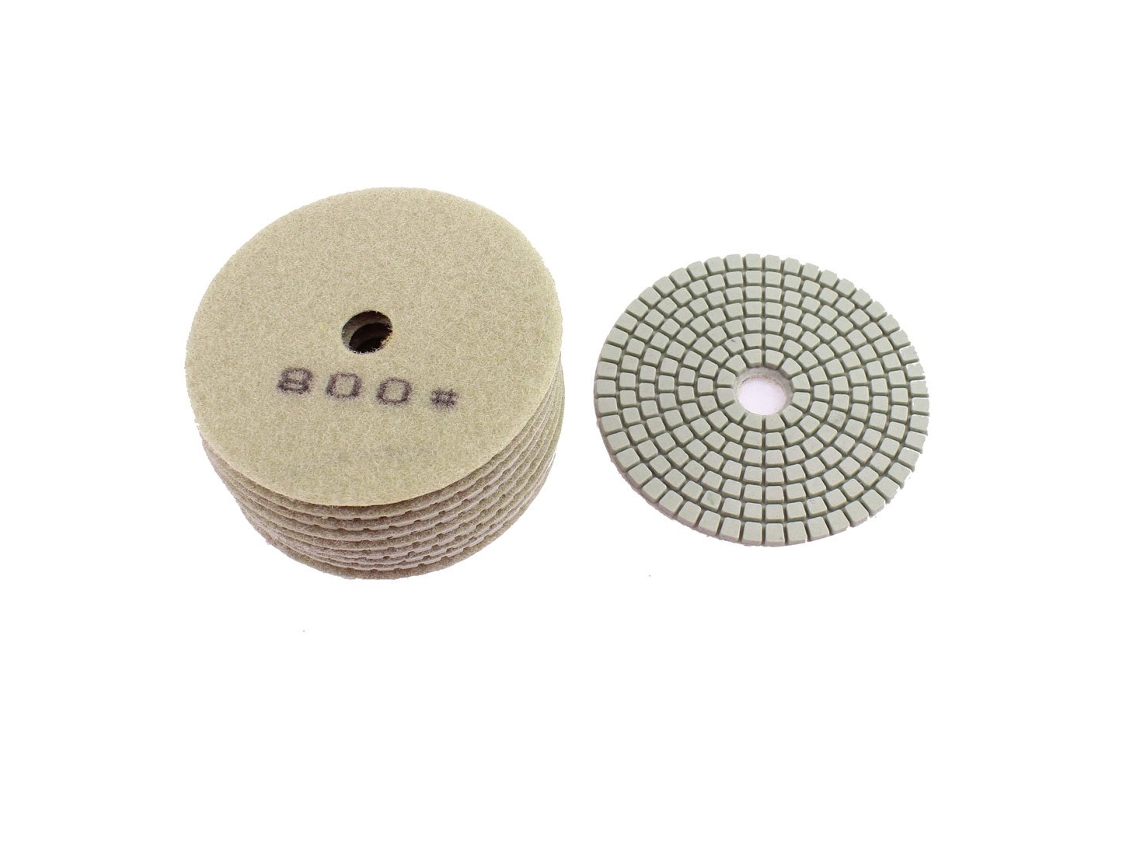 Discos de Polimento CHABERLU Diamantados para Granito, Mármore, Grão 800, 100mm, 10 unidades