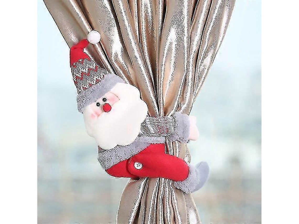 Papai Noel Janelas Cortina De Natal Decoração Feliz Natal Decoração Para Casa Presentes De Natal Feliz Ano Novo Hengjian