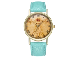Reloj De Pulsera Unisex Con Esfera Redonda Analógica De Cuarzo Zhoulianfa Mint