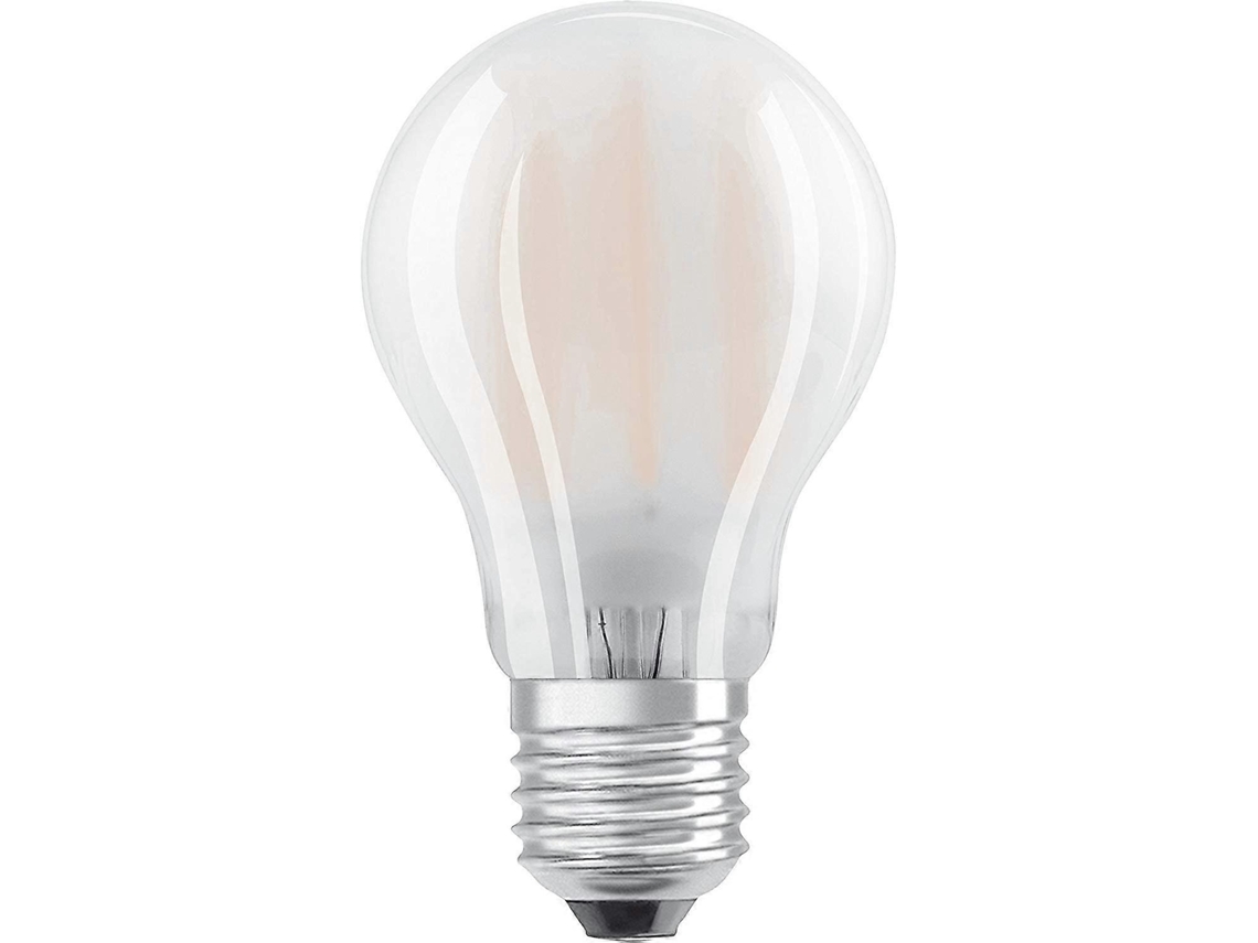Rebe bombilla Led E27 8w 2700k, Forma Clássica, Opaca, Substituição de 60w, 2 Unidades, Luz Branca Quente, 15000h