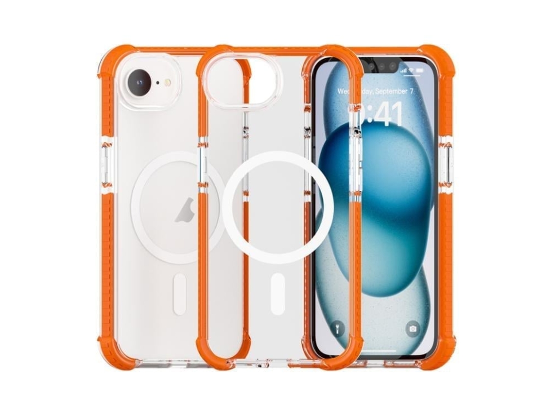 Capa De Acrílico Transparente À Prova De Choque Para Iphone 16e - Magnética - Magsafe