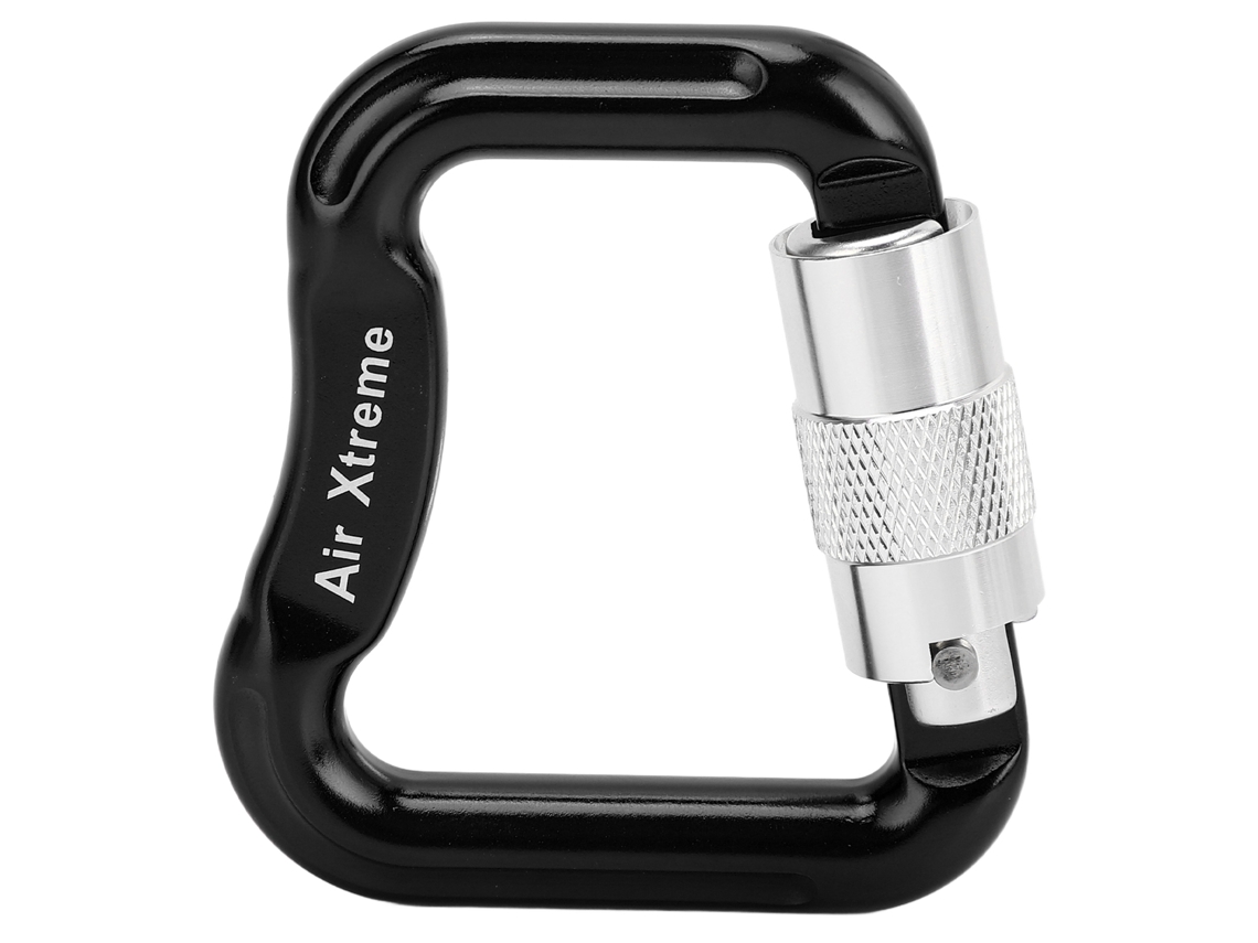 Mosqueteiro de Escalada Automático 20kn Twist Lock Preto