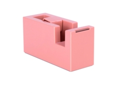 Dispensador portátil de ABS com estilo simples para mesa e escola, cor vermelho-rosa.