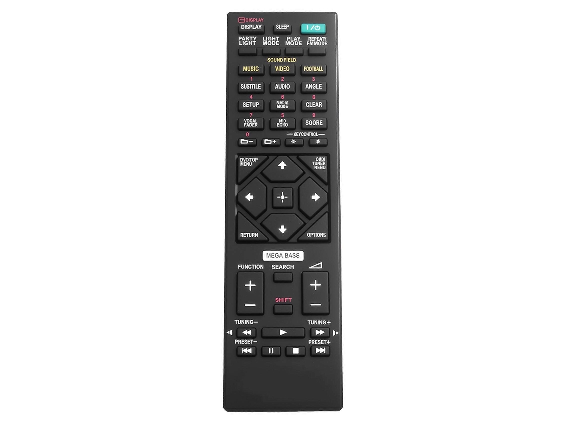 O Controle Remoto Rmt-am210u É Compatível Com Os Aparelhos De Áudio Sony Mhc-v50d, Shake-x10d, Shake-x70d, Shake-x30d, Mhc-gt4d E Mhc-v44d.
