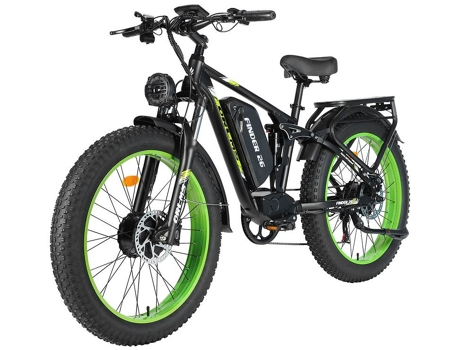 Bicicleta Elétrica Orlms Finder 26 2x1000w 62km/h 110km Alcance Freios A Disco Hidráulicos Suspensão Dianteira Garfo Amortecedor Traseiro Azul