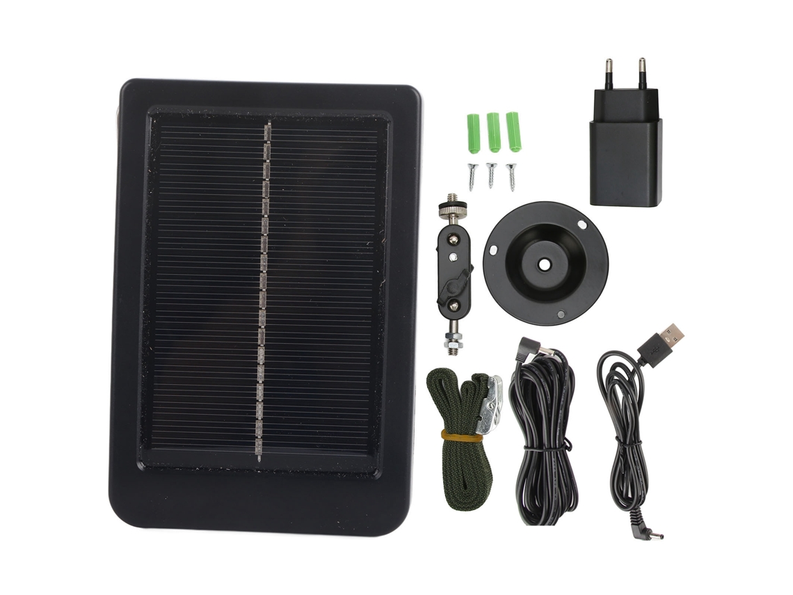 Painel Solar Portátil CHABERLU para Câmera de Caça, IP66, com Bateria Solar