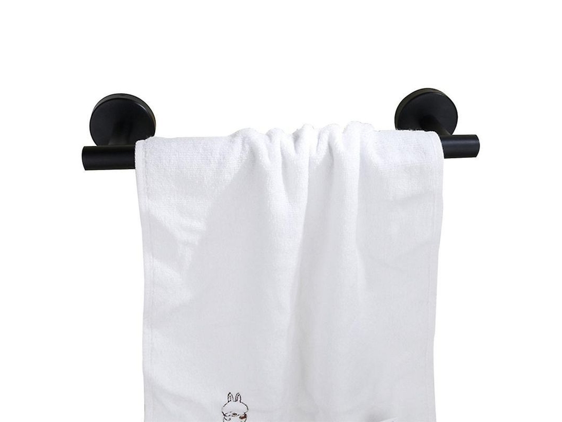 Suporte de Toalha de Mão Nova Line de aço inoxidável 304, 31cm, preto/prata S/MARCA