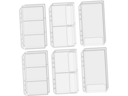 Pastas Organizadoras Transparentes Em Pvc Tamanho A6, Pacote Com 12 Unidades, Resistentes À Água, Id Gokoco