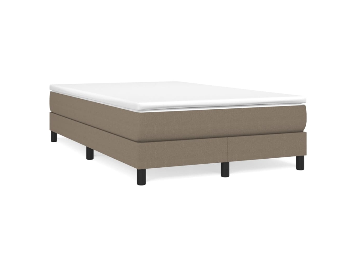 Cama com Molas e Colchão Tecido Castanho Acinzentado MAISON EXCLUSIVE (120x200 cm)
