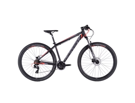 Bicicleta ELEVEN Vortex 1.0 29 19 Al Preto Vermelho Neon Mate