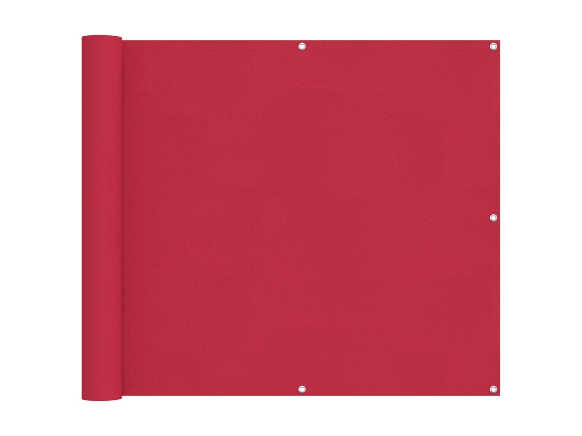 Conjunto 1 Tela De Varanda Vidaxl Bordô Poliéster (90 X 200 Cm)