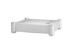 Caixa de amplificador de áudio, dimensões externas 362×322×86mm, dimensões internas 320×280×62mm, material: liga de alumínio, peso líquido: 3,2kg