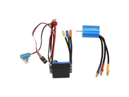 Mali kit Motor Brushless Esc 3300kv 25a para Carro Rc 1/16 1/18 com Alta Torque e Proteção Múltipla