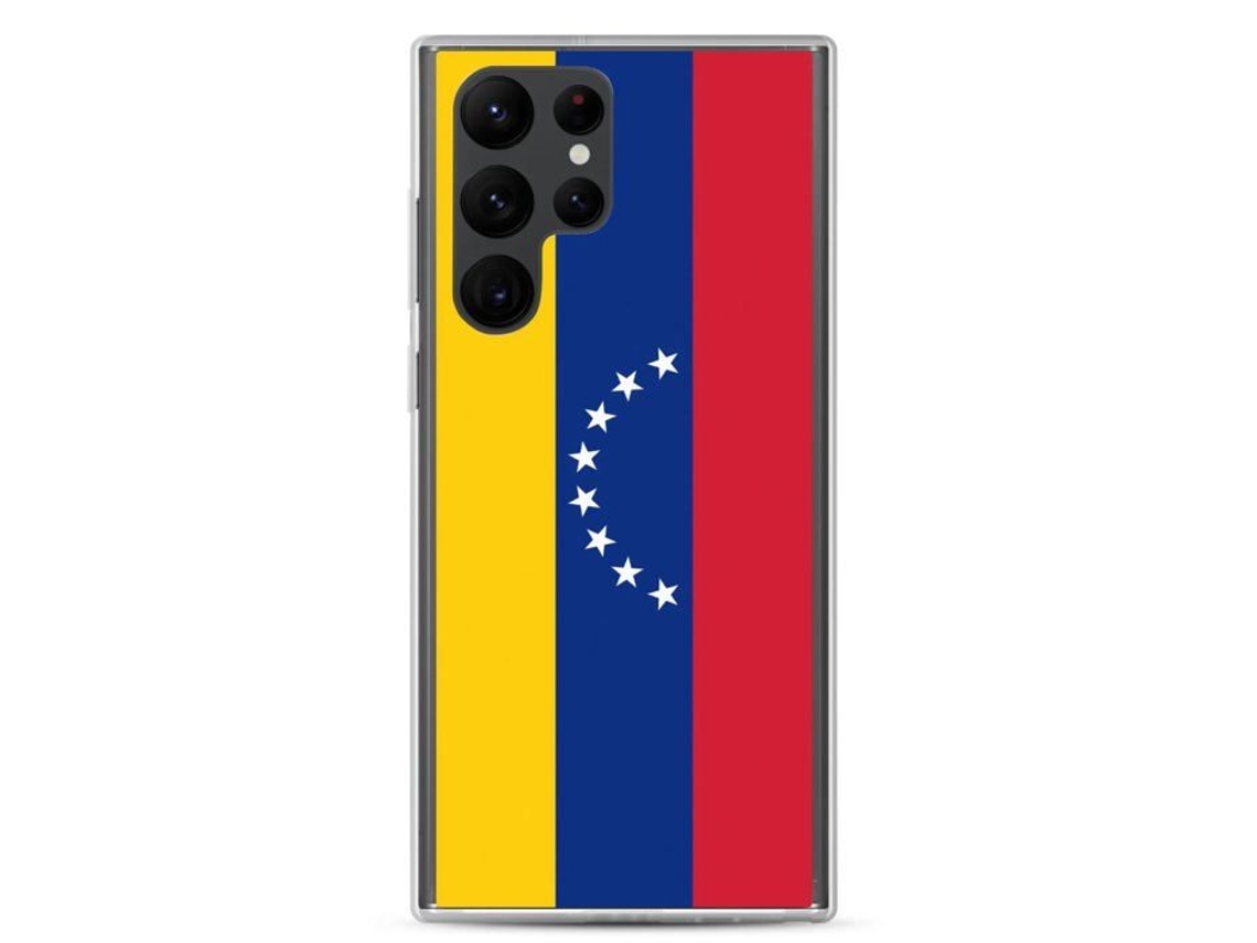 Capa Para Samsung Galaxy S24 Plus, Bandeira Da Venezuela, Flexível, Multicolorida