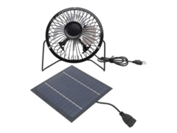Ventilador Solar 5w Arrefecimento Externo Kit Usb