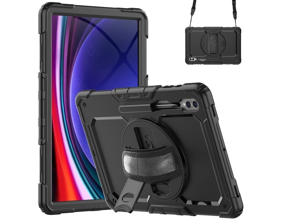 Capa Para Tablet Lurelia, Compatível Com Samsung Tab S9ultra 14.6 X910/916b/918u/s8ultra, Preto, Pc, Dobrável Com Suporte, Suporte Giratório